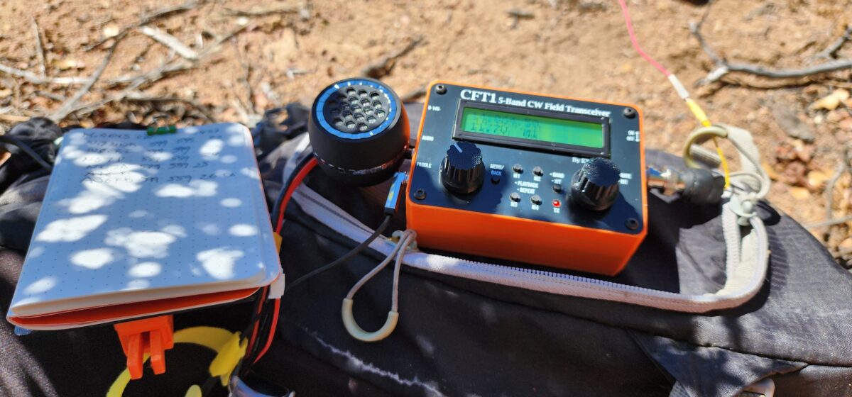CFT1 radio using a five band trapped EFHW