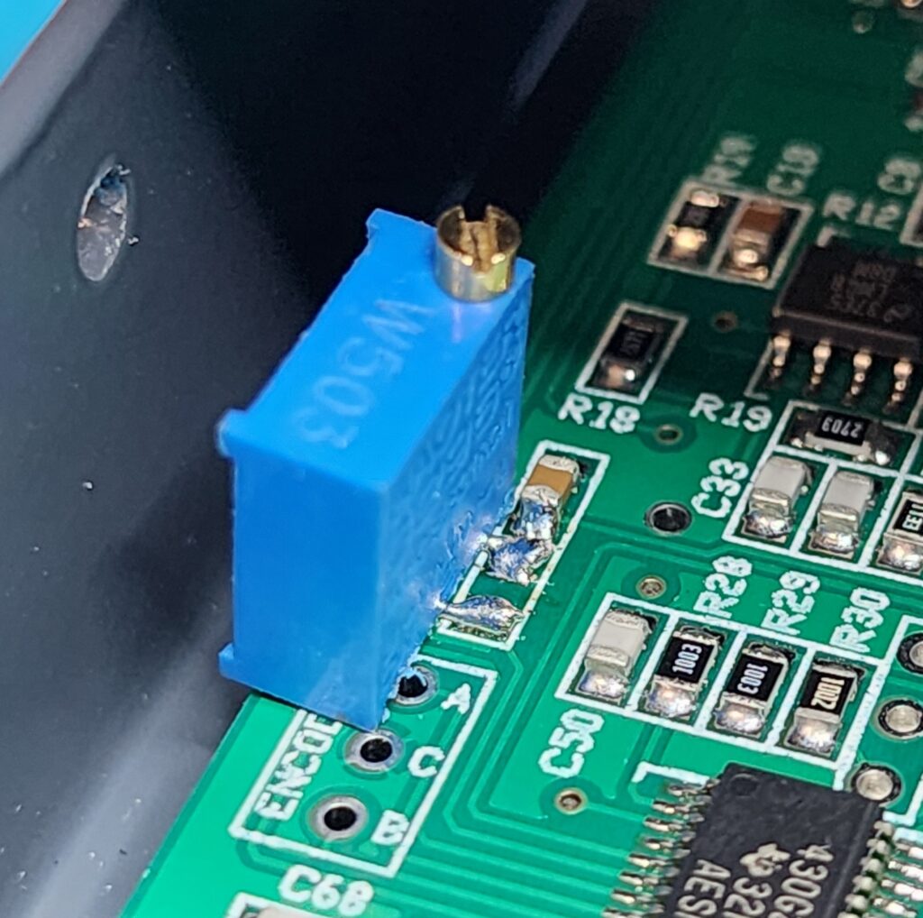 Trimmer Pot Temporary Installed